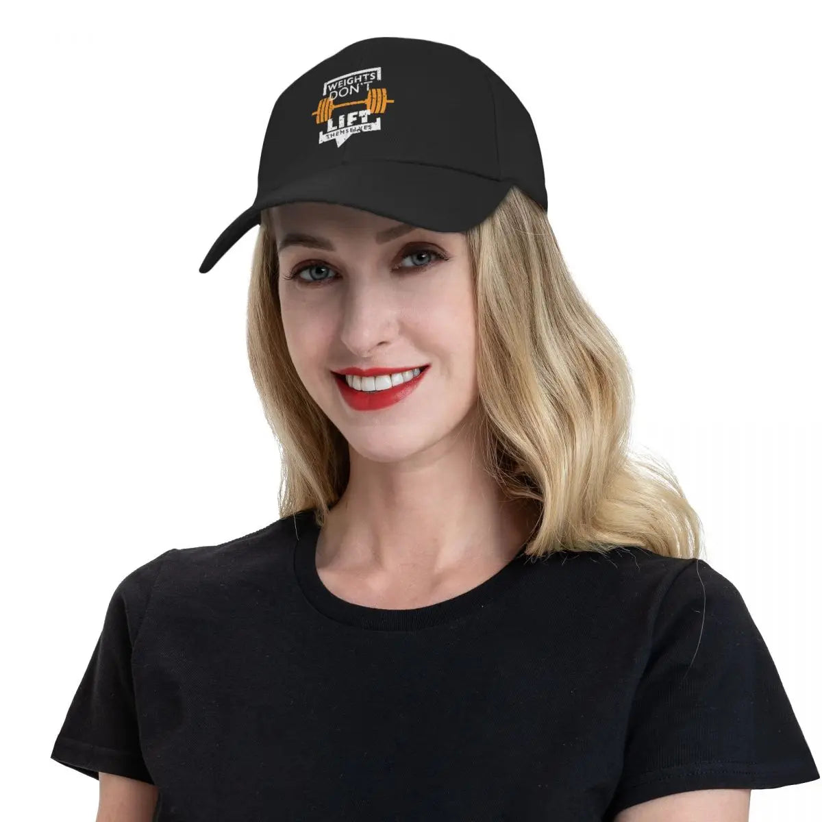 "Weights Don't Lift Themselves" Baseball Cap