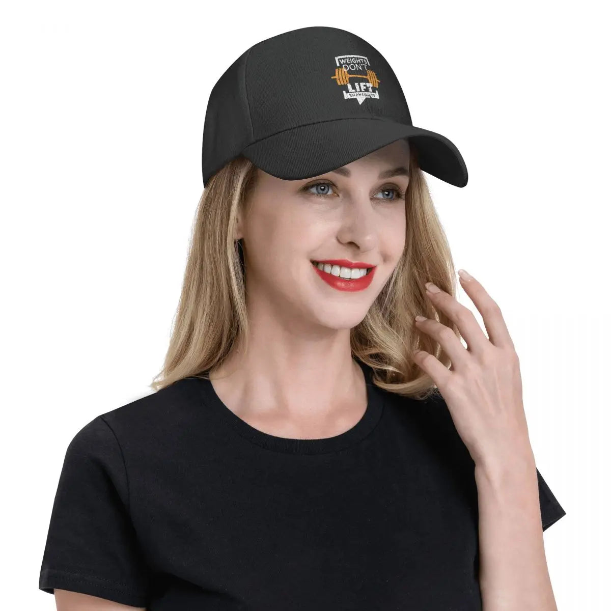 "Weights Don't Lift Themselves" Baseball Cap