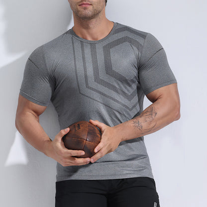 Quick-drying T-shirt Fitness Clothes Men's Summer Running Muscle Training Tops