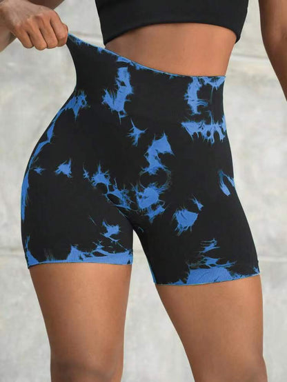 Outdoor Tie-dye Yoga Pants Tight High Waist