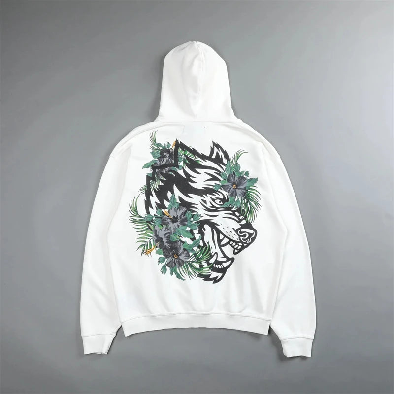 Darc Wolves Basic Print Hoodie