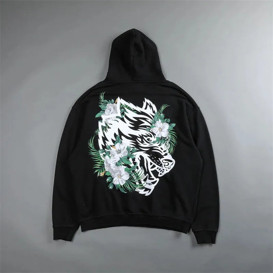 Darc Wolves Basic Print Hoodie