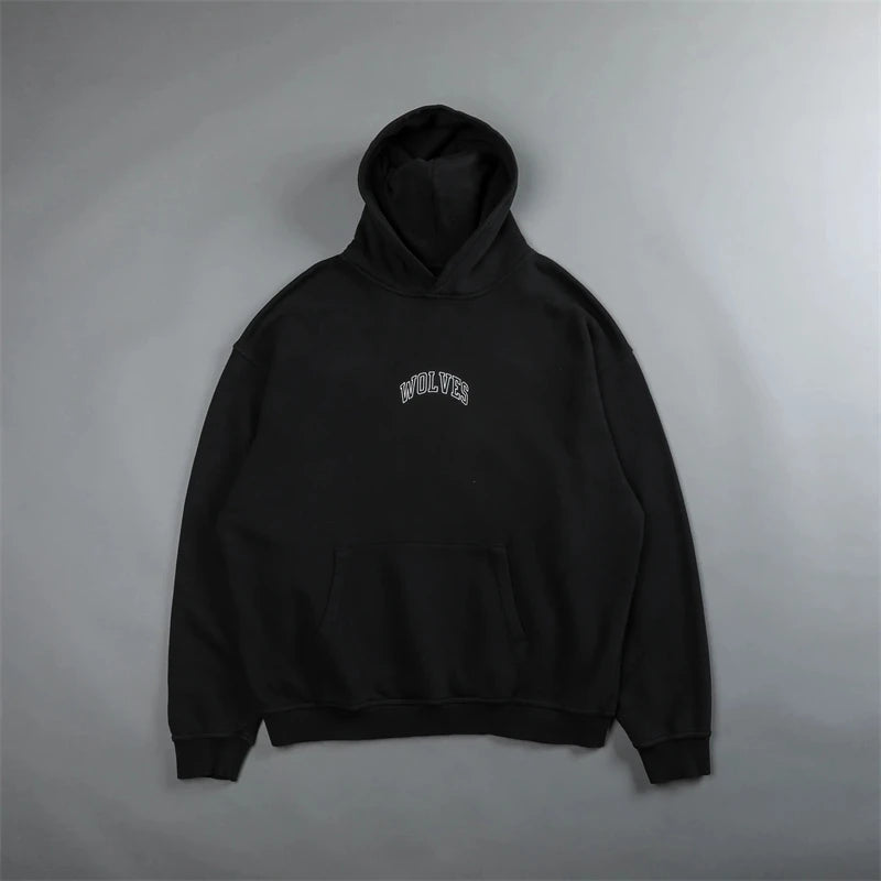 Darc Wolves Basic Print Hoodie